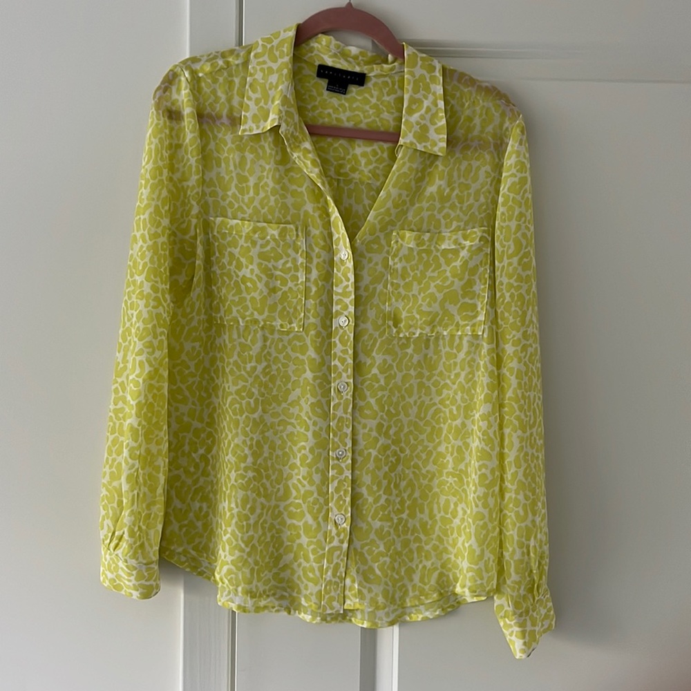 Sanctuary lime leopard top
